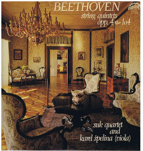 Cover Beethoven* — Suk Quartet, Karel Špelina - String Quintets, Opp. 4 & 104 (LP) Schallplatten Ankauf