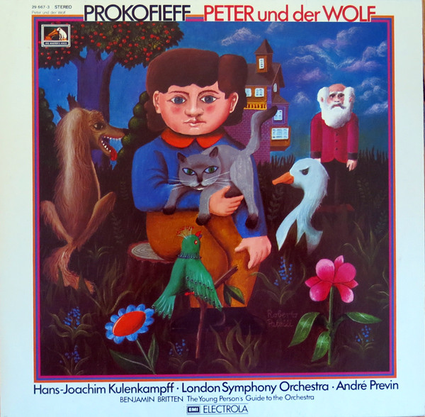 Cover Prokofieff* / Benjamin Britten -  Hans-Joachim Kulenkampff, London Symphony Orchestra*, André Previn - Peter Und Der Wolf / The Young Person's Guide To The Orchestra (LP, Album, Club) Schallplatten Ankauf