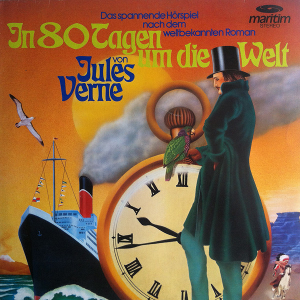 Cover Jules Verne (3) - In 80 Tagen Um Die Welt (LP) Schallplatten Ankauf