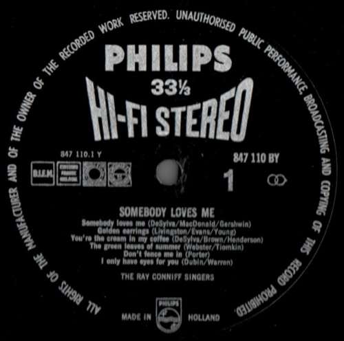 Cover The Ray Conniff Singers* - Somebody Loves Me (LP, Album) Schallplatten Ankauf