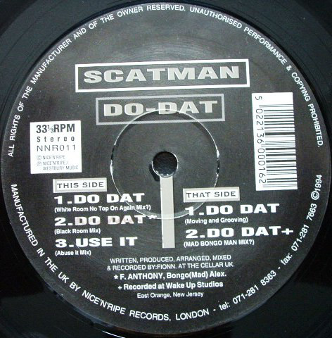 Cover Scatman - Do Dat (12) Schallplatten Ankauf