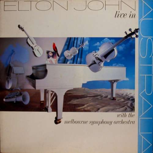 Cover Elton John With The Melbourne Symphony Orchestra* - Live In Australia (2xLP, Album, Gat) Schallplatten Ankauf
