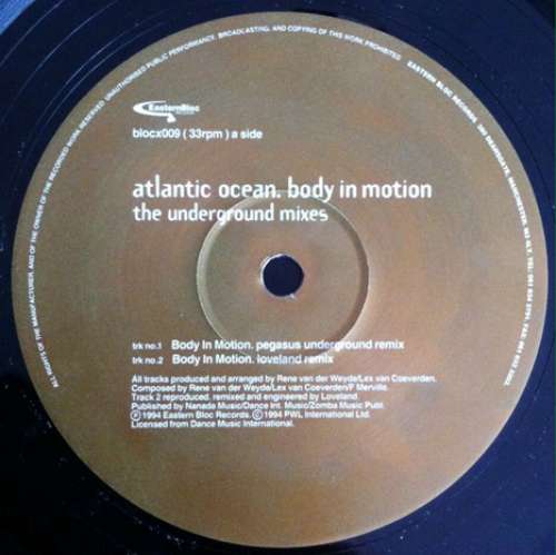 Cover Atlantic Ocean - Body In Motion (The Underground Mixes) (12) Schallplatten Ankauf