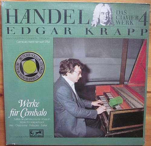 Bild Händel* - Edgar Krapp - Das Clavierwerk 4 - Werke Für Cembalo (2xLP, Album) Schallplatten Ankauf