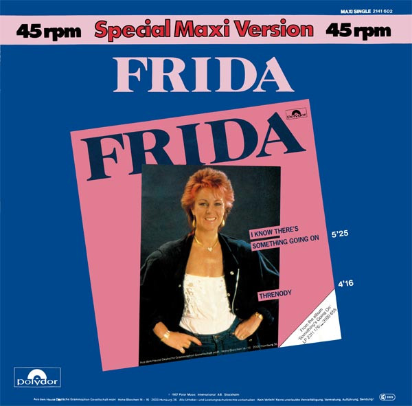 Cover Frida - I Know There's Something Going On (12, Maxi) Schallplatten Ankauf