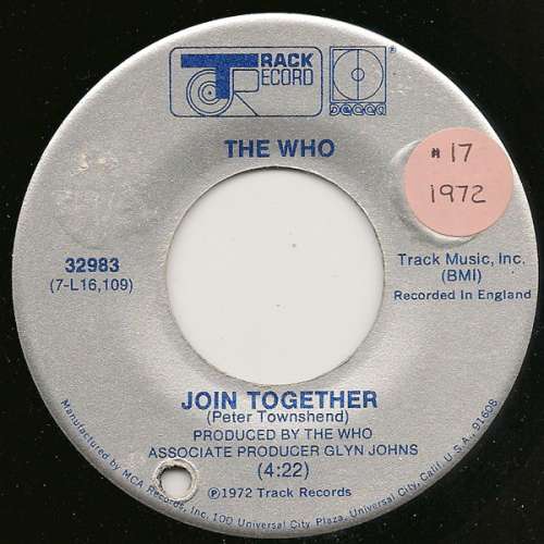 Cover The Who - Join Together (7, Single) Schallplatten Ankauf