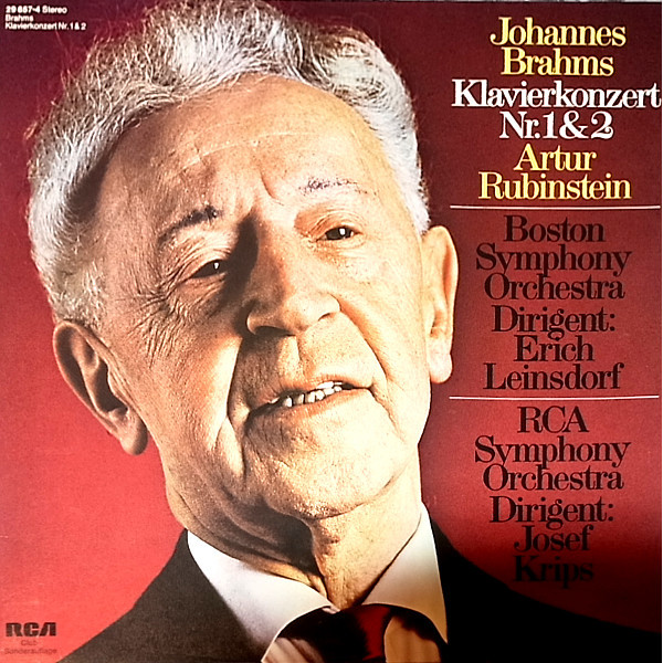 Cover Artur Rubinstein* - Brahms* - Klavierkonzert Nr.1 & 2  (2xLP, Album, Comp) Schallplatten Ankauf