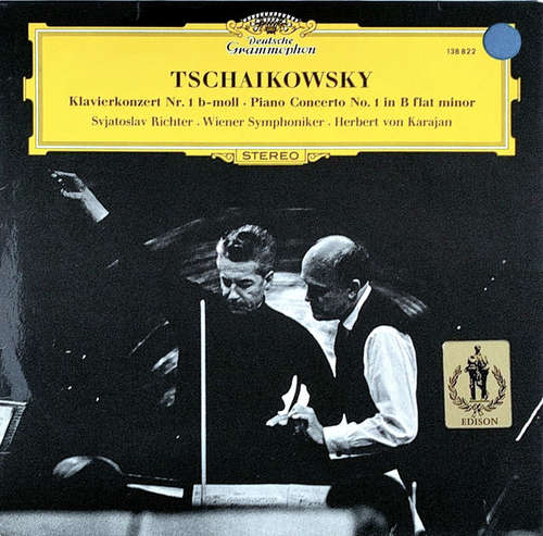 Cover Tschaikowsky*, Svjatoslav Richter*, Herbert Von Karajan, Wiener Symphoniker - Klavierkonzert Nr. 1 B-Moll (LP, RE) Schallplatten Ankauf