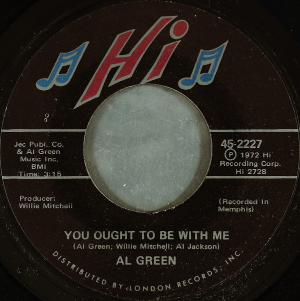 Cover Al Green - You Ought To Be With Me / What Is This Feeling (7, Styrene, She) Schallplatten Ankauf