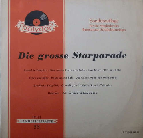 Cover Various - Die Grosse Starparade (LP, Comp, Mono, Club) Schallplatten Ankauf