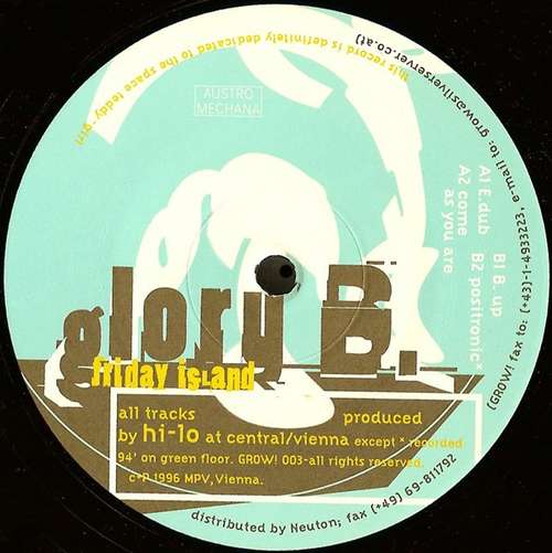 Cover Glory B.* - Friday Island (12) Schallplatten Ankauf