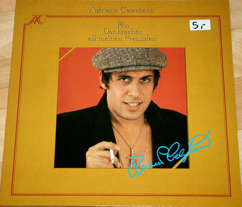 Cover Adriano Celentano - Ein Dankeschön All Meinen Freunden (LP, Club, Comp) Schallplatten Ankauf