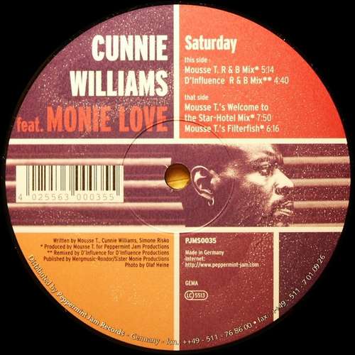 Cover Cunnie Williams - Saturday (12) Schallplatten Ankauf
