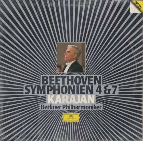 Cover Ludwig Van Beethoven / Herbert Von Karajan / Berliner Philharmoniker - Symphonien 4 & 7 (LP, Club) Schallplatten Ankauf
