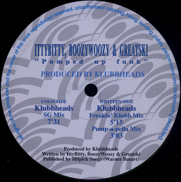 Cover IttyBitty, BoozyWoozy & Greatski* - Pumped Up Funk (10) Schallplatten Ankauf