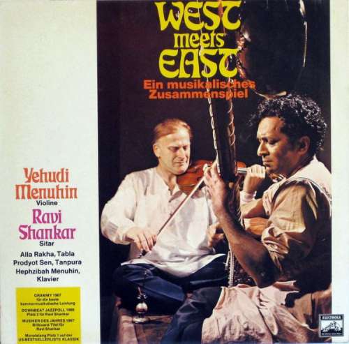 Cover Yehudi Menuhin / Ravi Shankar - West Meets East (Ein Musikalische Zusammenspiel) (LP, Album, RE) Schallplatten Ankauf
