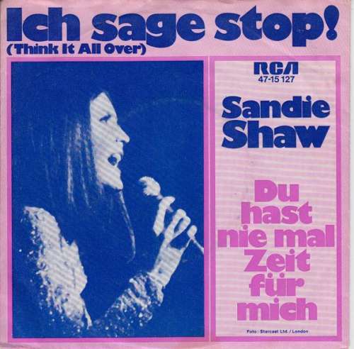 Cover Sandie Shaw - Ich Sage Stop! (Think It All Over) (7, Single) Schallplatten Ankauf