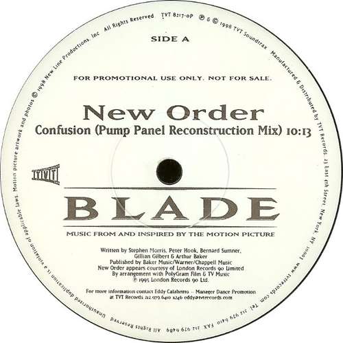 Cover New Order / Expansion Union - Confusion (Remix) / Playing With Lightning (12, Promo) Schallplatten Ankauf