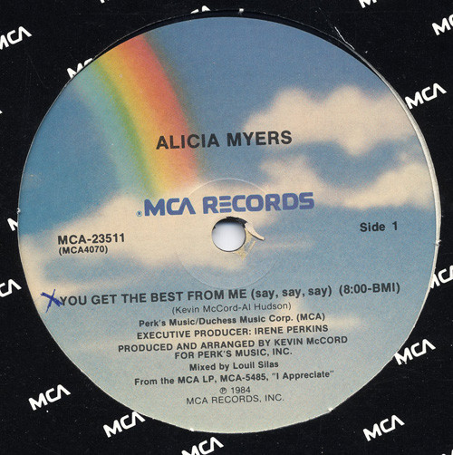 Cover Alicia Myers - You Get The Best From Me (Say, Say, Say) (12) Schallplatten Ankauf