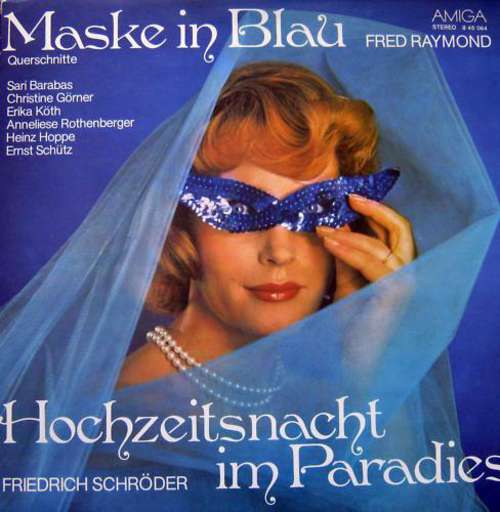Cover Fred Raymond, Friedrich Schröder - Maske In Blau / Hochzeitsnacht Im Paradies (Querschnitte) (LP, RE) Schallplatten Ankauf