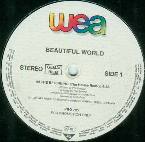 Cover Beautiful World - In The Beginning (12, Promo) Schallplatten Ankauf