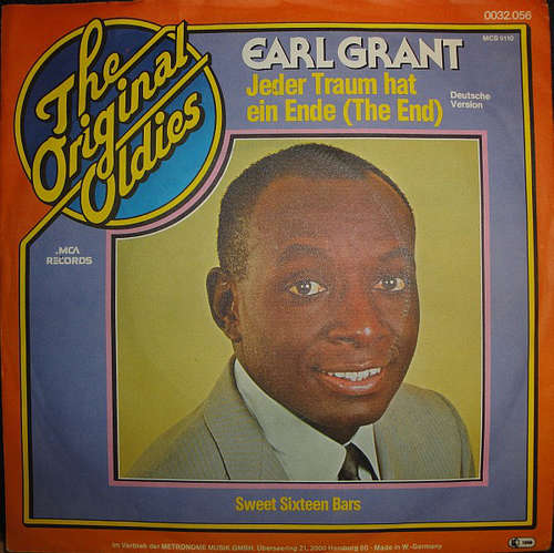 Cover Earl Grant - Jeder Traum Hat Ein Ende (The End) (7, Single, RE) Schallplatten Ankauf