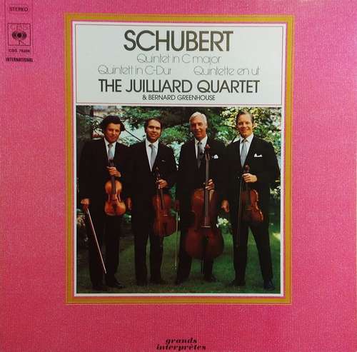Cover Schubert*, The Juilliard Quartet* & Bernard Greenhouse - Quintet In C Major - Quintet In C-Dur - Quintette En Ut (LP) Schallplatten Ankauf