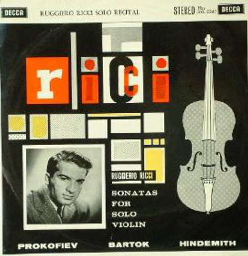 Cover Ruggiero Ricci - Ruggiero Ricci Solo Recital (LP) Schallplatten Ankauf