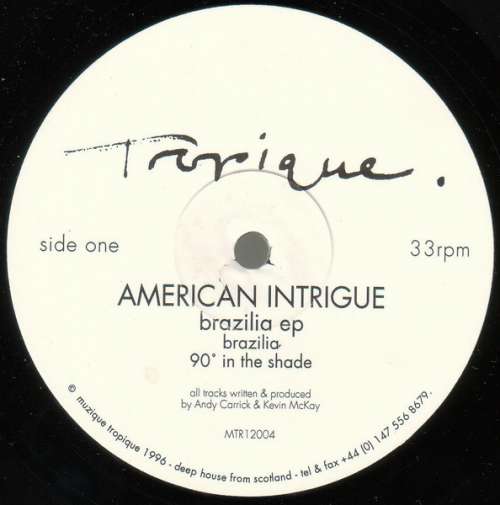 Cover American Intrigue - Brazilia EP (12, EP) Schallplatten Ankauf