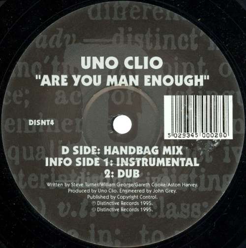 Cover Uno Clio - Are You Man Enough (12) Schallplatten Ankauf