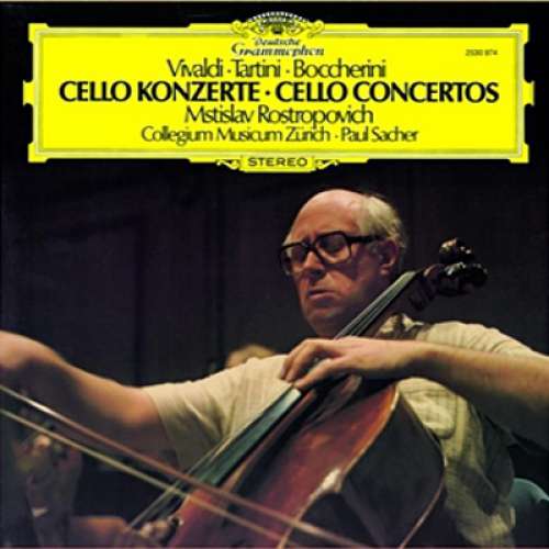 Cover Vivaldi* ∙ Tartini* ∙ Boccherini* - Mstislav Rostropovich, Collegium Musicum Zürich, Paul Sacher - Cello-Konzerte • Cello Concertos (LP) Schallplatten Ankauf