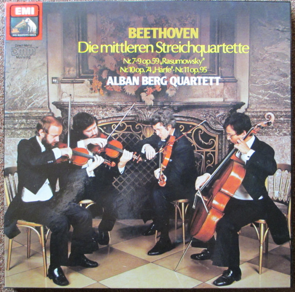Bild Beethoven*, Alban Berg Quartett - Die Mittleren Streichquartette (Nr. 7 - 9 Op. 59 Rasumovsky - Nr. 10 Op. 74 Harfe - Nr. 11 Op. 95) (3xLP, DMM + Box) Schallplatten Ankauf