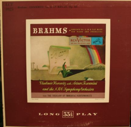 Cover Brahms*, Vladimir Horowitz, Arturo Toscanini, NBC Symphony Orchestra - Brahms Concerto No. 2, In B-Flat, Op. 83 (LP, Mono) Schallplatten Ankauf