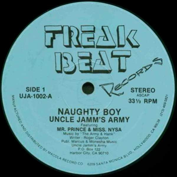 Cover Uncle Jamm's Army - Naughty Boy (12, RP) Schallplatten Ankauf