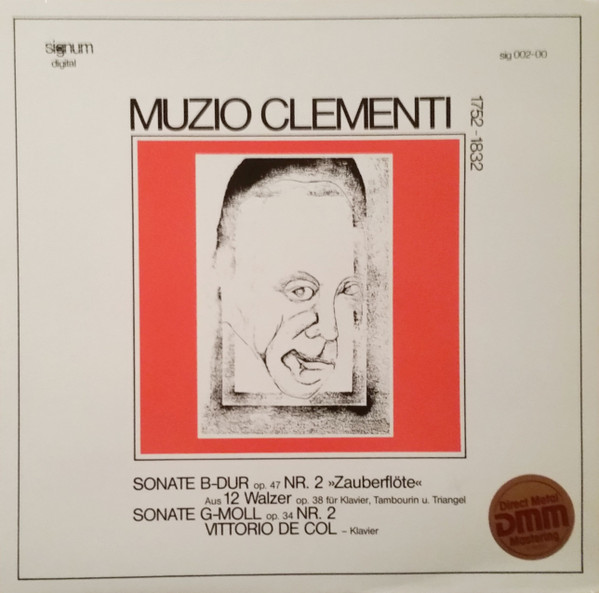 Cover Muzio Clementi, Vittorio De Col - Sonate B-dur Op. 47 Nr.2 Zauberflöte / Aus 12 Walzer Op. 38 Für Klavier, Tambourin Und Triangel / Sonate G-moll Op. 34 Nr. 2 (LP) Schallplatten Ankauf
