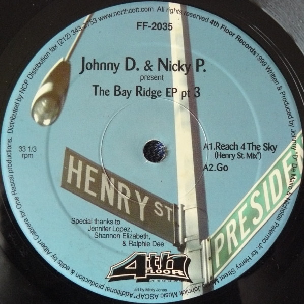 Cover Johnny D. & Nicky P.* - The Bay Ridge EP Pt 3 (12, EP) Schallplatten Ankauf