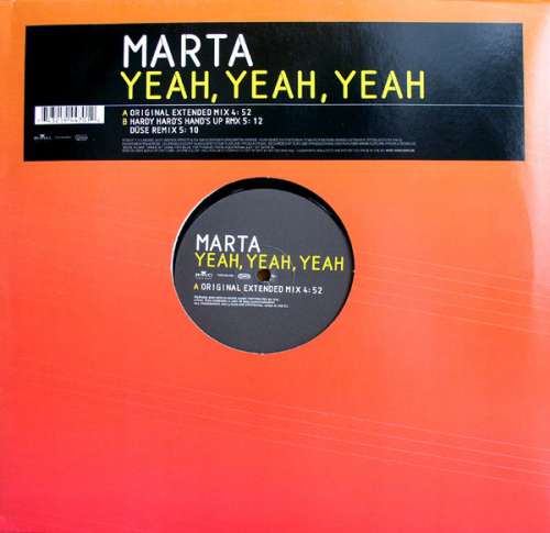 Cover Marta (2) - Yeah, Yeah, Yeah (12) Schallplatten Ankauf