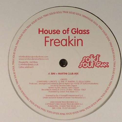 Bild House Of Glass - Freakin (12, S/Sided) Schallplatten Ankauf