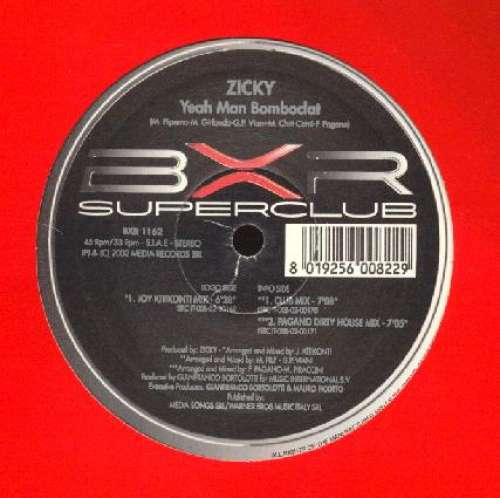 Cover Zicky - Yeah Man Bomboclat (12) Schallplatten Ankauf
