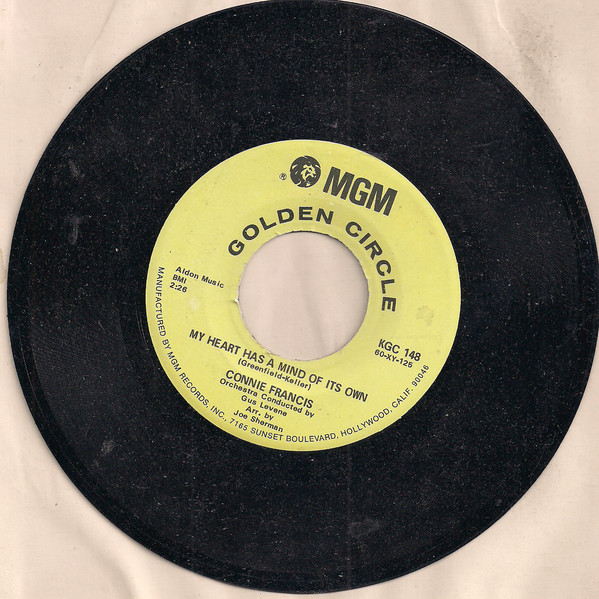 Cover Connie Francis - My Heart Has A Mind Of It's Own / Malaguena (7, RE) Schallplatten Ankauf