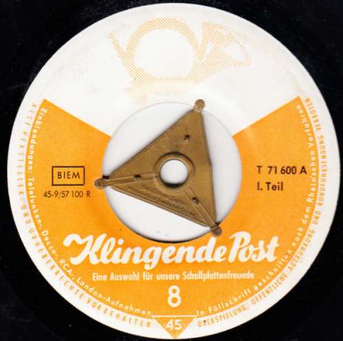 Cover Various - Klingende Post 8 (7, Mixed, Promo, Smplr, yel) Schallplatten Ankauf