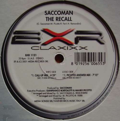 Cover Saccoman - The Recall (12) Schallplatten Ankauf