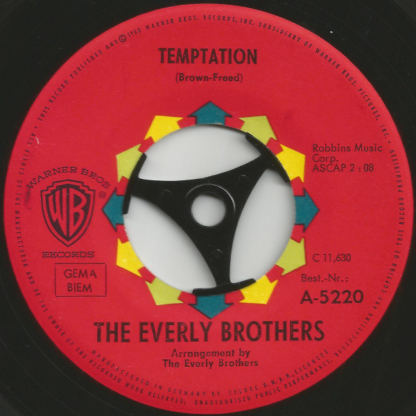 Bild The Everly Brothers* - Temptation (7, Single) Schallplatten Ankauf