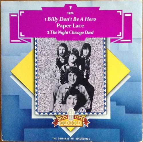 Cover Paper Lace - Billy Don't Be A Hero (7, RE) Schallplatten Ankauf