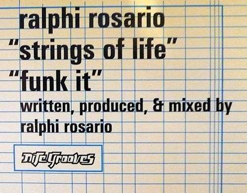 Cover Ralphi Rosario - Strings Of Life / Funk It (12) Schallplatten Ankauf