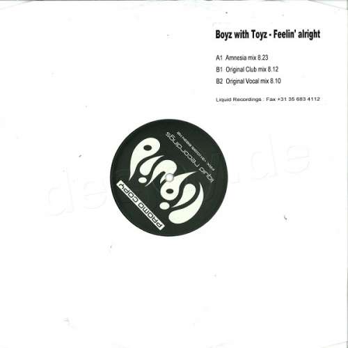 Cover Boyz With Toyz - Feelin' Alright (12, Promo) Schallplatten Ankauf