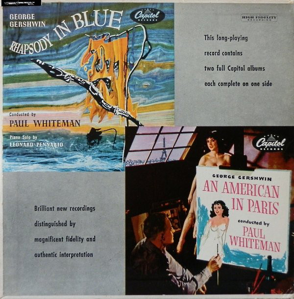 Cover George Gershwin , Conducted By: Paul Whiteman - Rhapsody In Blue / An American In Paris (10, Album) Schallplatten Ankauf