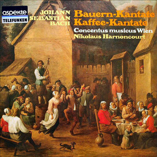 Cover Johann Sebastian Bach - Concentus Musicus Wien, Nikolaus Harnoncourt - Bauern-Kantate, Kaffee-Kantate (LP, RE, Gat) Schallplatten Ankauf