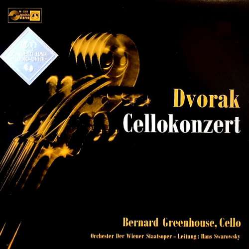 Cover Dvorak* - Bernard Greenhouse, Orchestre De L'Opéra De Vienne*, Hans Swarowski* - Cellokonzert (LP, Album, Syn) Schallplatten Ankauf