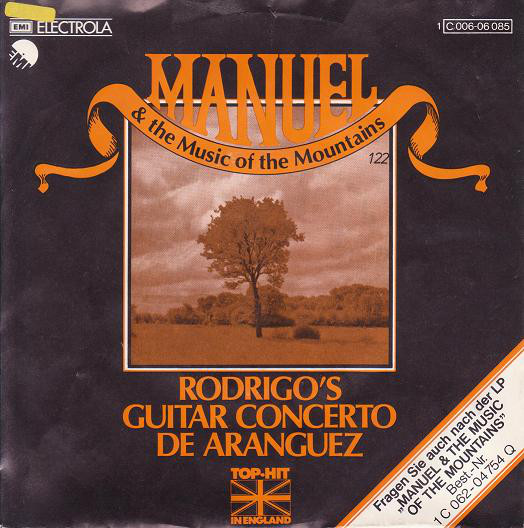 Cover Manuel And The Music Of The Mountains* - Rodrigo's Guitar Concerto De Aranjuez (7, Single) Schallplatten Ankauf